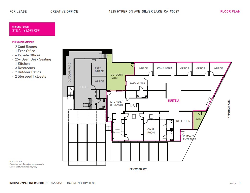 1825 Hyperion Ave, Los Angeles, CA for lease Floor Plan- Image 1 of 17