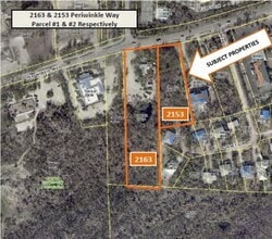 2153-2163 Periwinkle Way, Sanibel, FL - AERIAL map view - Image1