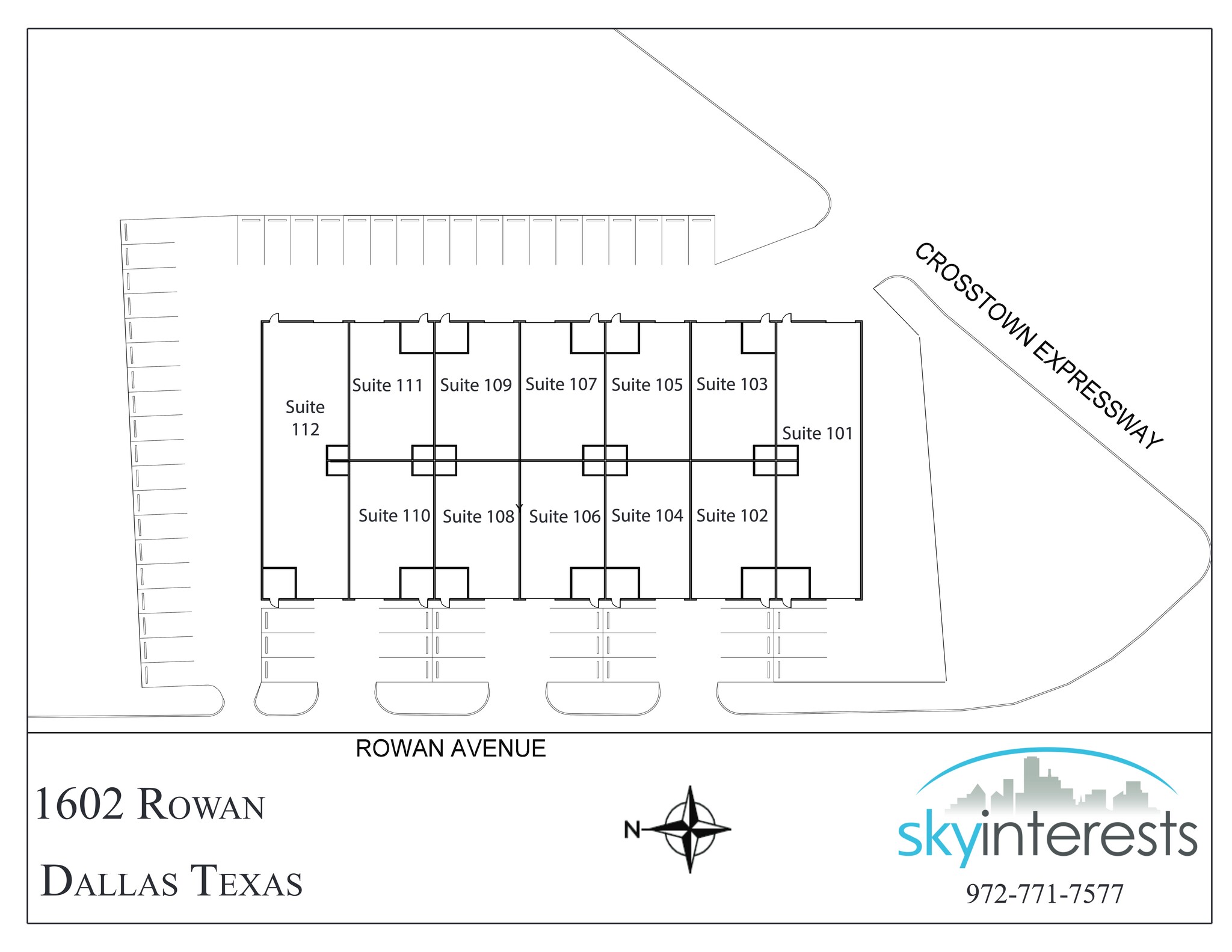 1602 Rowan Ave, Dallas, TX for lease Site Plan- Image 1 of 1