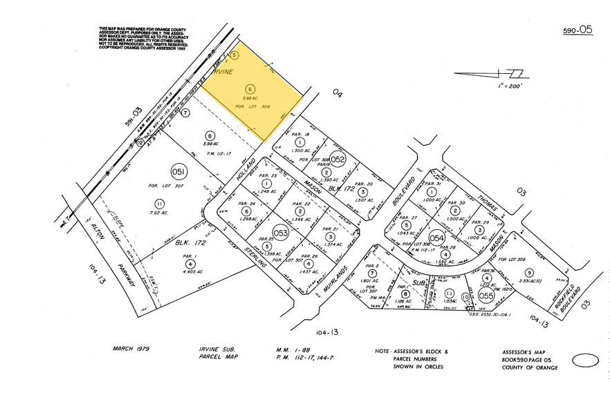 5 Holland, Irvine, CA for lease - Plat Map - Image 2 of 4
