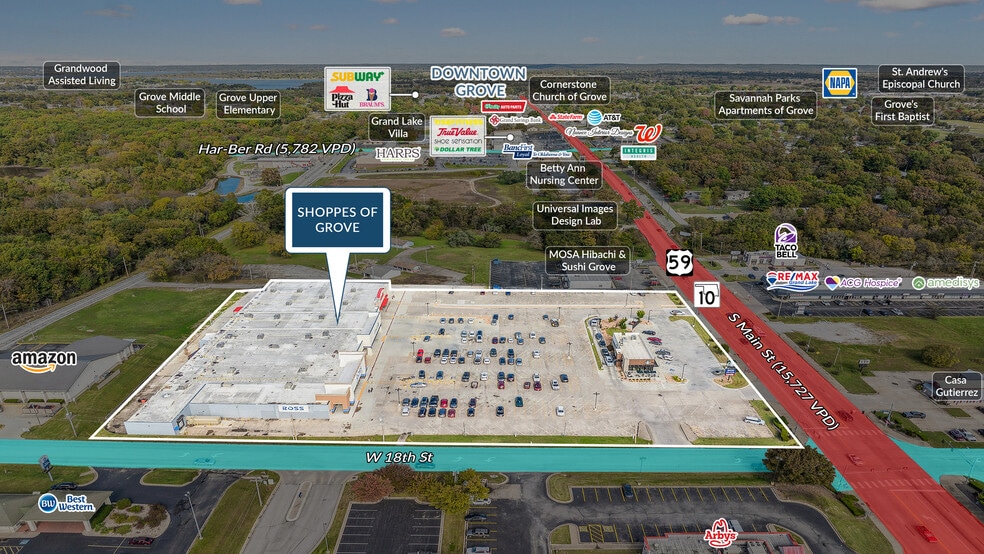 1702 & 1722 S Main st, Grove, OK for sale - Building Photo - Image 2 of 5