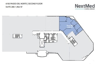 6183 Paseo del Norte, Carlsbad, CA for lease Floor Plan- Image 1 of 2