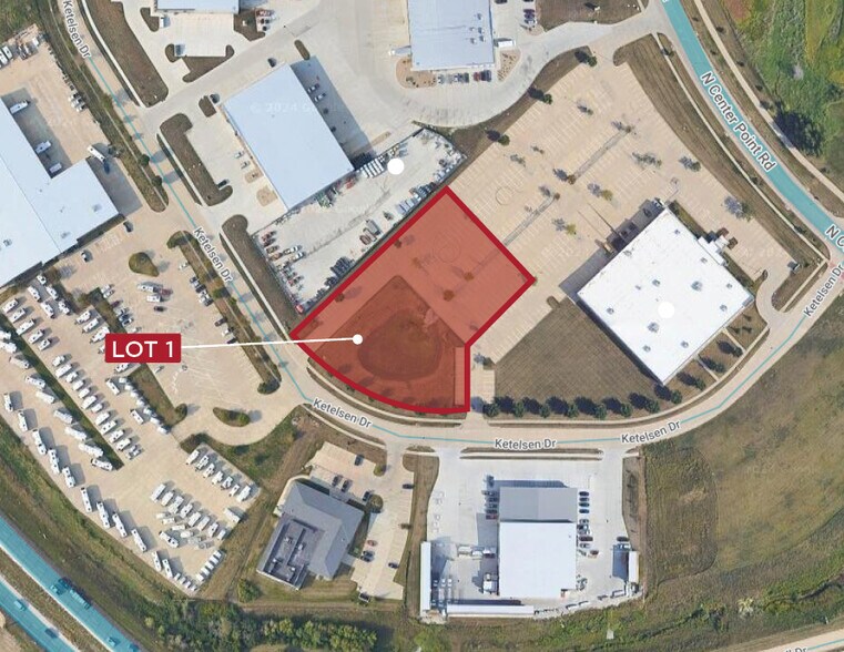 1450 N Center Point Rd, Hiawatha, IA for sale - Aerial - Image 2 of 3