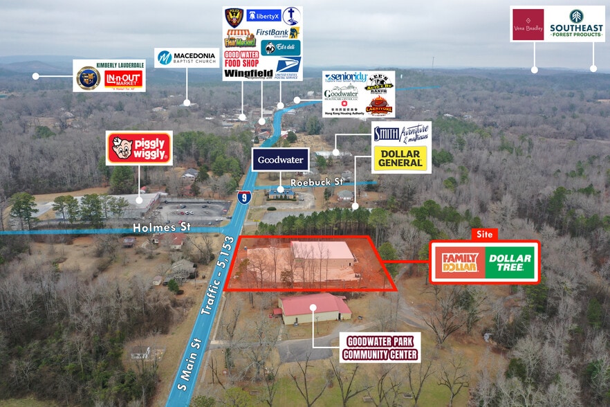 22070 AL Highway 9, Goodwater, AL 35072 Family Dollar Tree High