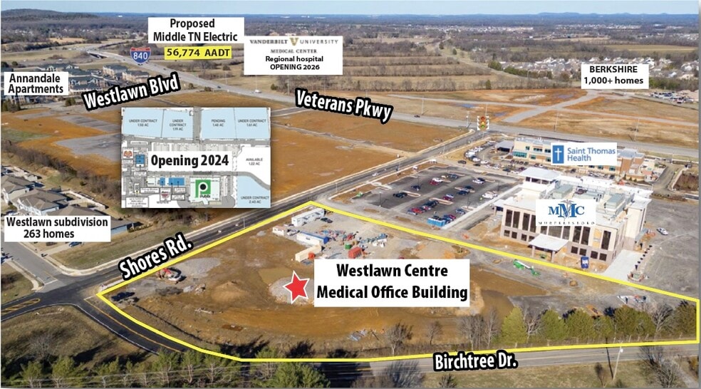 Shores Road & Birchtree Dr., Murfreesboro, TN for lease - Building Photo - Image 2 of 2