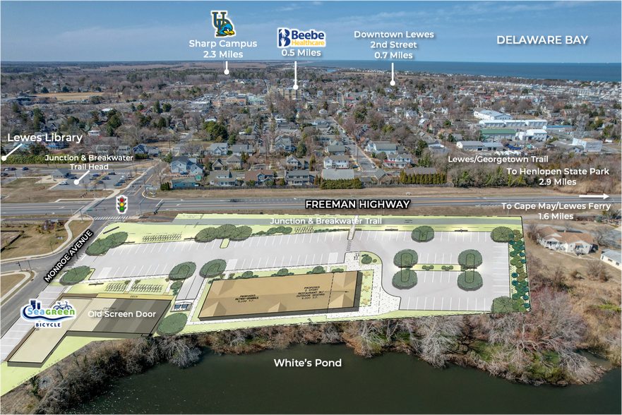 209 Monroe Ave, Lewes, DE for sale - Aerial - Image 2 of 7