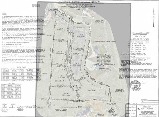 Monarch Rd, Caldwell, ID for sale - Plat Map - Image 1 of 44