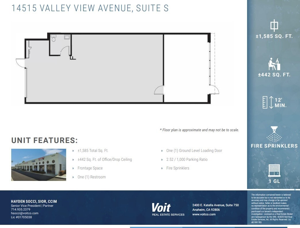 14525 Valley View Ave, Santa Fe Springs, CA for lease Floor Plan- Image 1 of 1