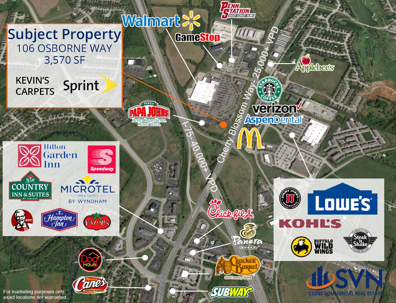 106 Osbourne Way, Georgetown, KY for sale Aerial- Image 1 of 1