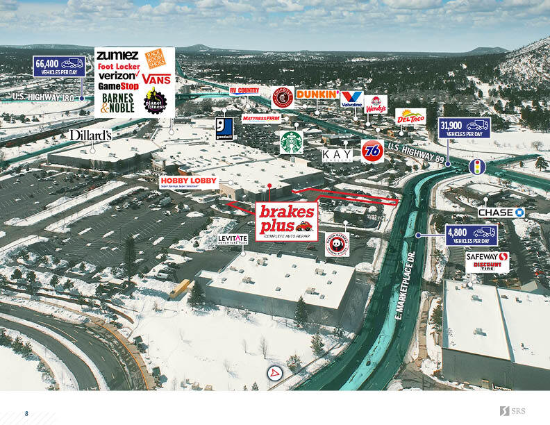 4800 N US Highway 89, Flagstaff, AZ 86004 Brakes Plus New 10yr Corp