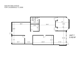 5410-5430 NW 33rd Ave, Fort Lauderdale, FL for lease Floor Plan- Image 1 of 15