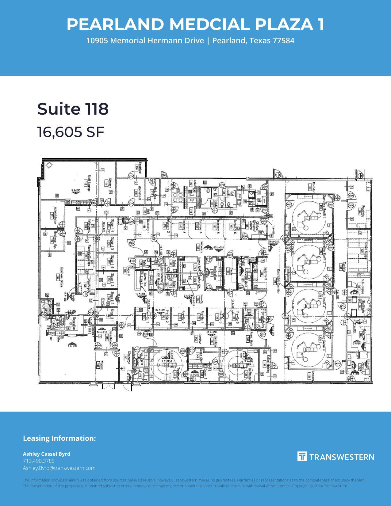 10905 Memorial Hermann Dr, Pearland, TX for lease Floor Plan- Image 1 of 1