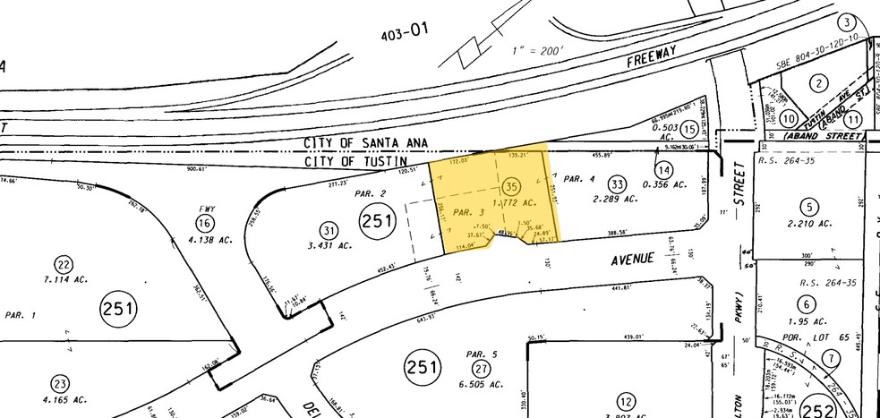 15071-15111 Newport Ave, Tustin, CA for lease - Plat Map - Image 3 of 8