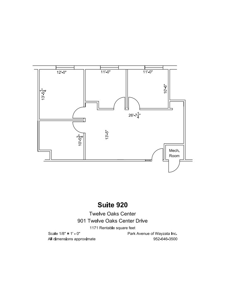 600 Twelve Oaks Center Dr, Wayzata, MN for lease Floor Plan- Image 1 of 1