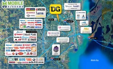 603 S Wilson Ave, Mobile, AL - AERIAL  map view