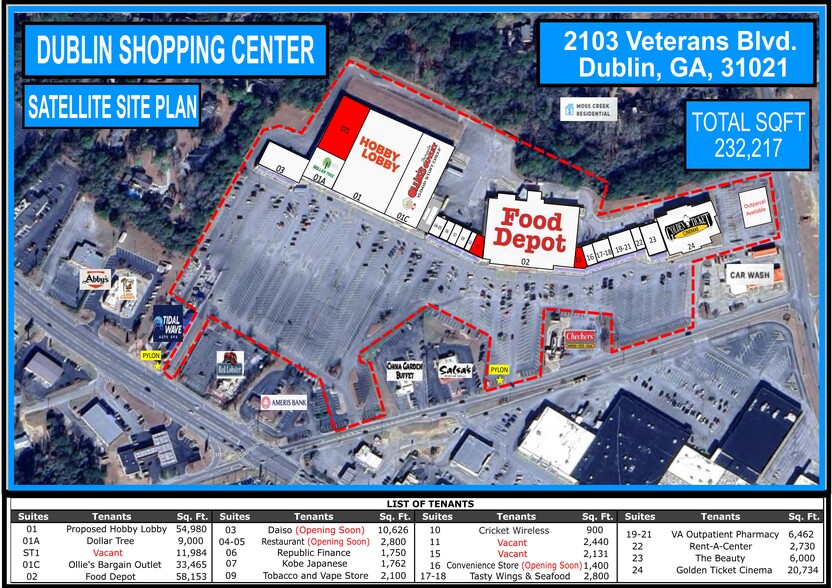 2101-2103 Veterans Blvd, Dublin, GA for lease - Site Plan - Image 2 of 6