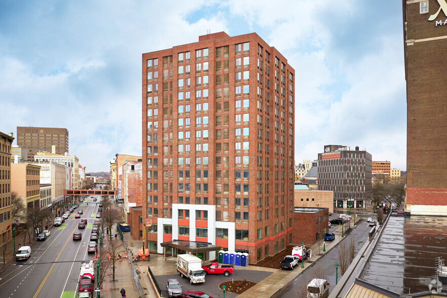 111 E Onondaga St, Syracuse, NY for lease - Aerial - Image 1 of 4