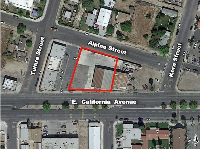 518-522 E California Ave, Bakersfield, CA for lease - Aerial - Image 3 of 4