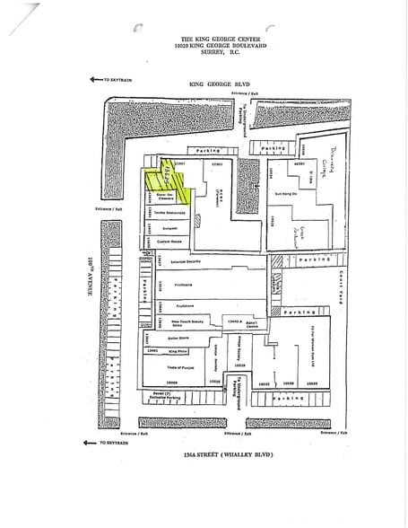 13625 100th Ave, Surrey, BC for sale - Site Plan - Image 1 of 1