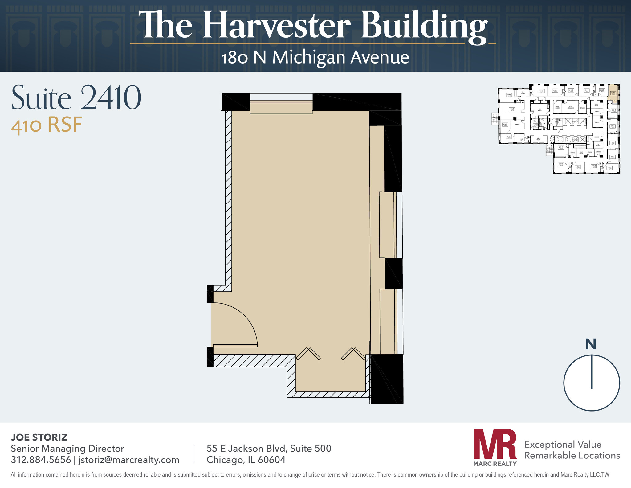 180 N Michigan Ave, Chicago, IL for lease Floor Plan- Image 1 of 3