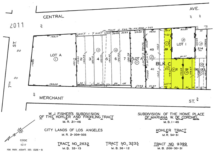 DTLA Industrial Compound portfolio of 3 properties for sale on LoopNet.com - Plat Map - Image 2 of 9