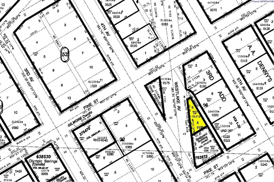1514-1520 4th Ave, Seattle, WA for lease - Plat Map - Image 2 of 3
