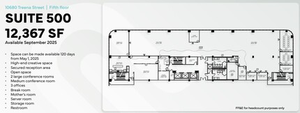 10680 Treena St, San Diego, CA for lease Floor Plan- Image 1 of 5