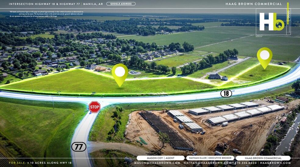 Hwy 18 Intersection of Hwy 18 and 77 Hwy, Manila, AR for sale - Primary Photo - Image 1 of 5