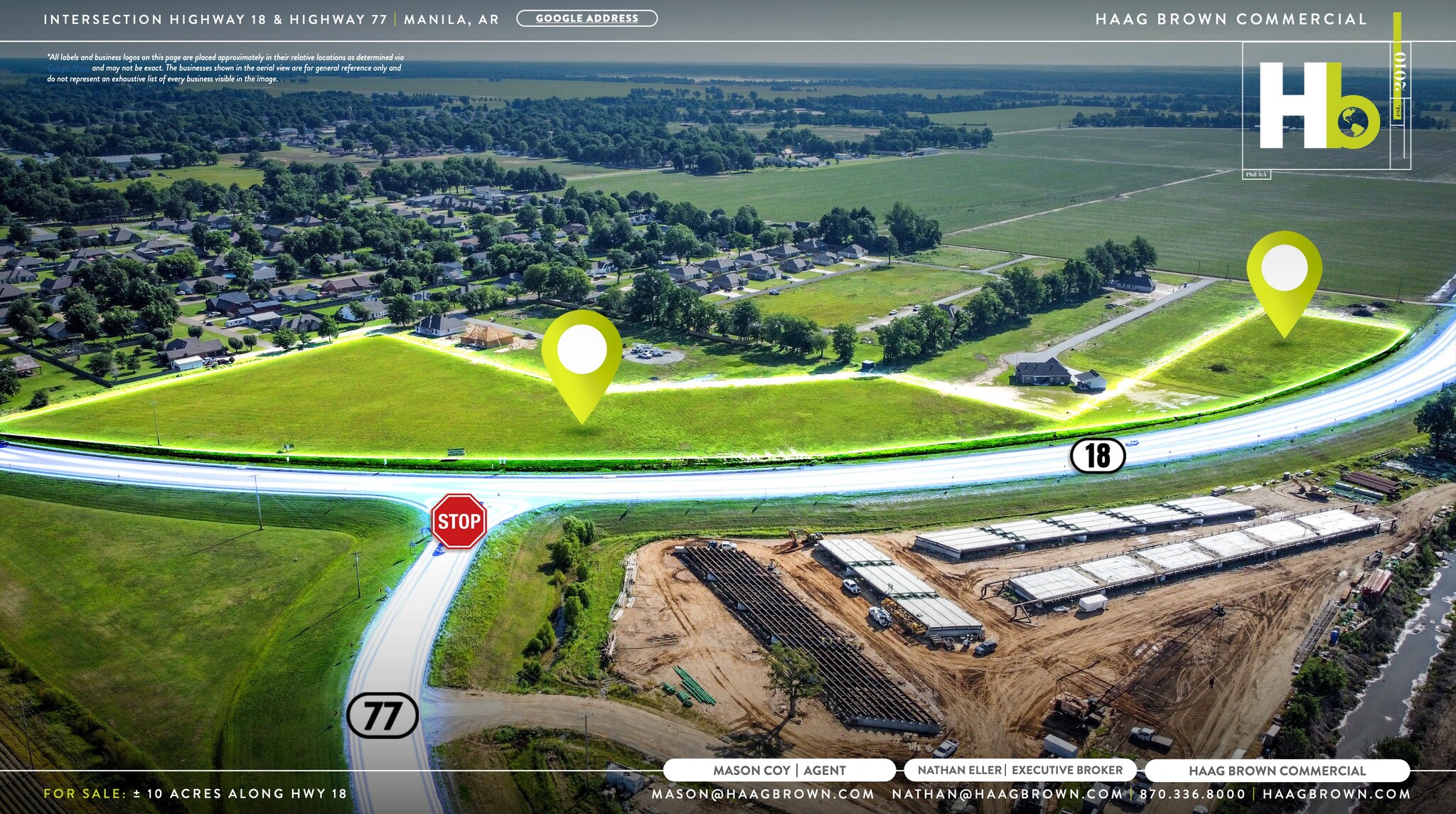 Hwy 18 Intersection of Hwy 18 and 77 Hwy, Manila, AR for sale Primary Photo- Image 1 of 6