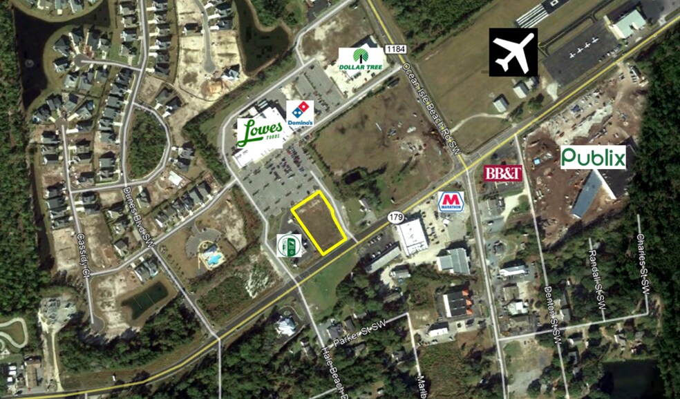 6286 Beach Dr SW, Ocean Isle Beach, NC for sale - Aerial - Image 1 of 1