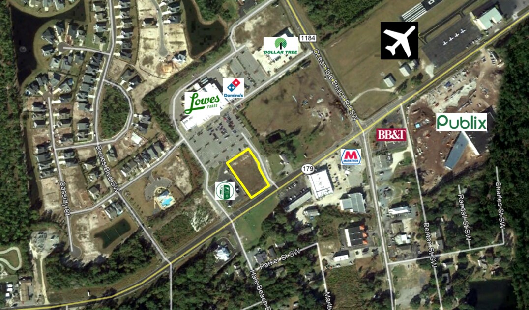 6286 Beach Dr SW, Ocean Isle Beach, NC for sale Aerial- Image 1 of 1