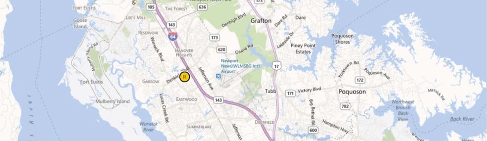 470-484 Denbigh Blvd, Newport News, VA for sale - Aerial - Image 2 of 6