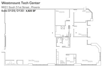 9831 S 51st St, Phoenix, AZ for lease Floor Plan- Image 2 of 2