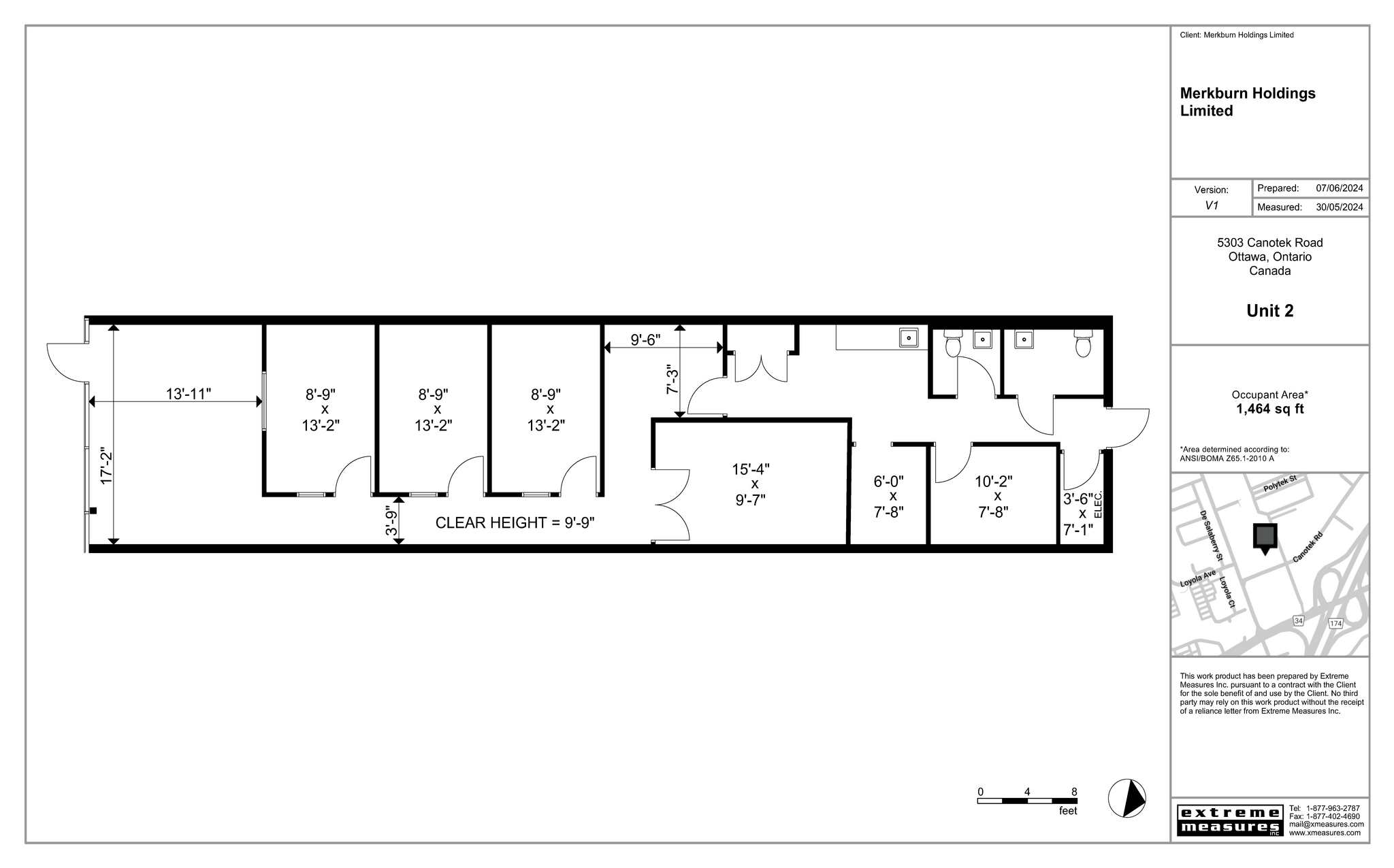 5303 Canotek Rd, Ottawa, ON for lease Floor Plan- Image 1 of 6