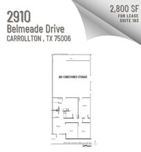2910 Belmeade Dr, Carrollton, TX for lease Floor Plan- Image 1 of 1