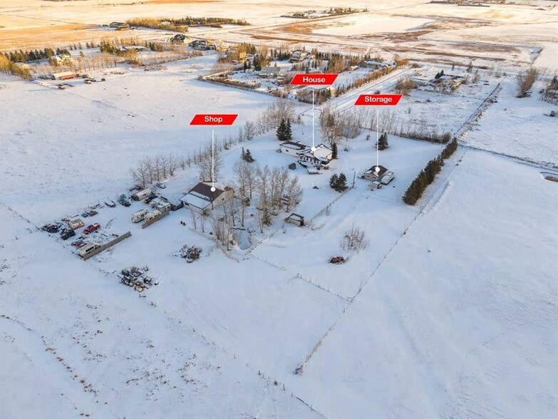 283058 Township Road 245a, Conrich, AB for sale - Aerial - Image 3 of 4