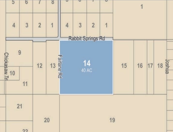 SEC of Rabbit Springs & Fairlane Rd, Lucerne Valley, CA for sale - Plat Map - Image 3 of 3