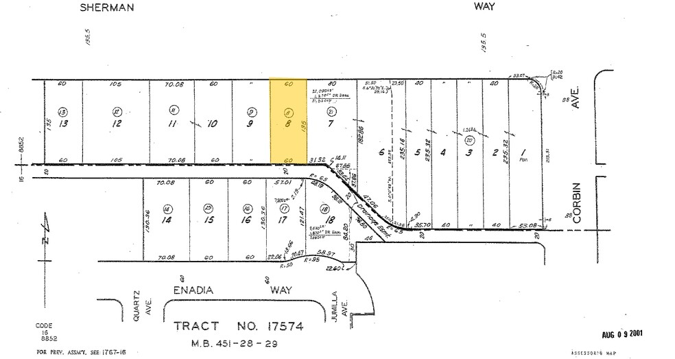 19738-19742 Sherman Way, Winnetka, CA for sale - Plat Map - Image 3 of 3