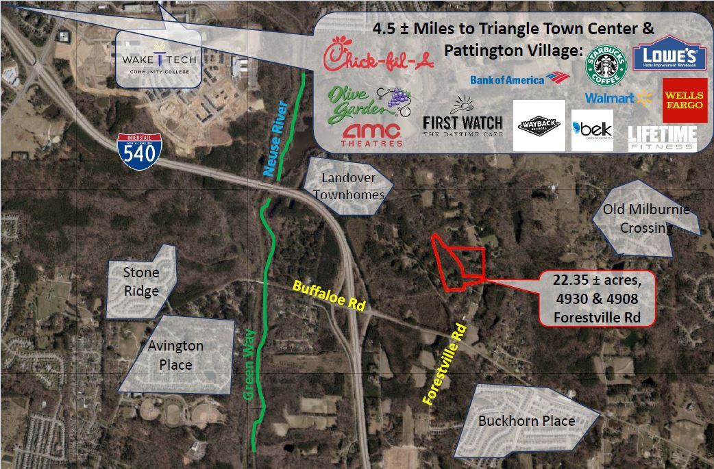 4930 Forestville Rd, Raleigh, NC 27616 Land for Sale