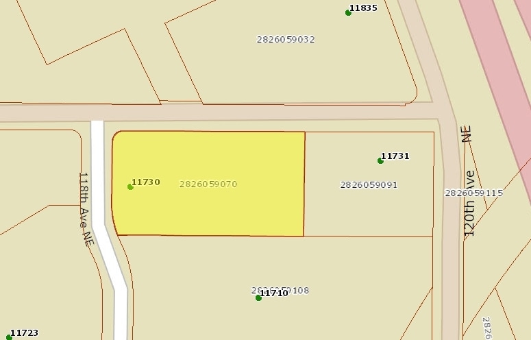 11730 118th Ave NE, Kirkland, WA for lease - Plat Map - Image 1 of 1