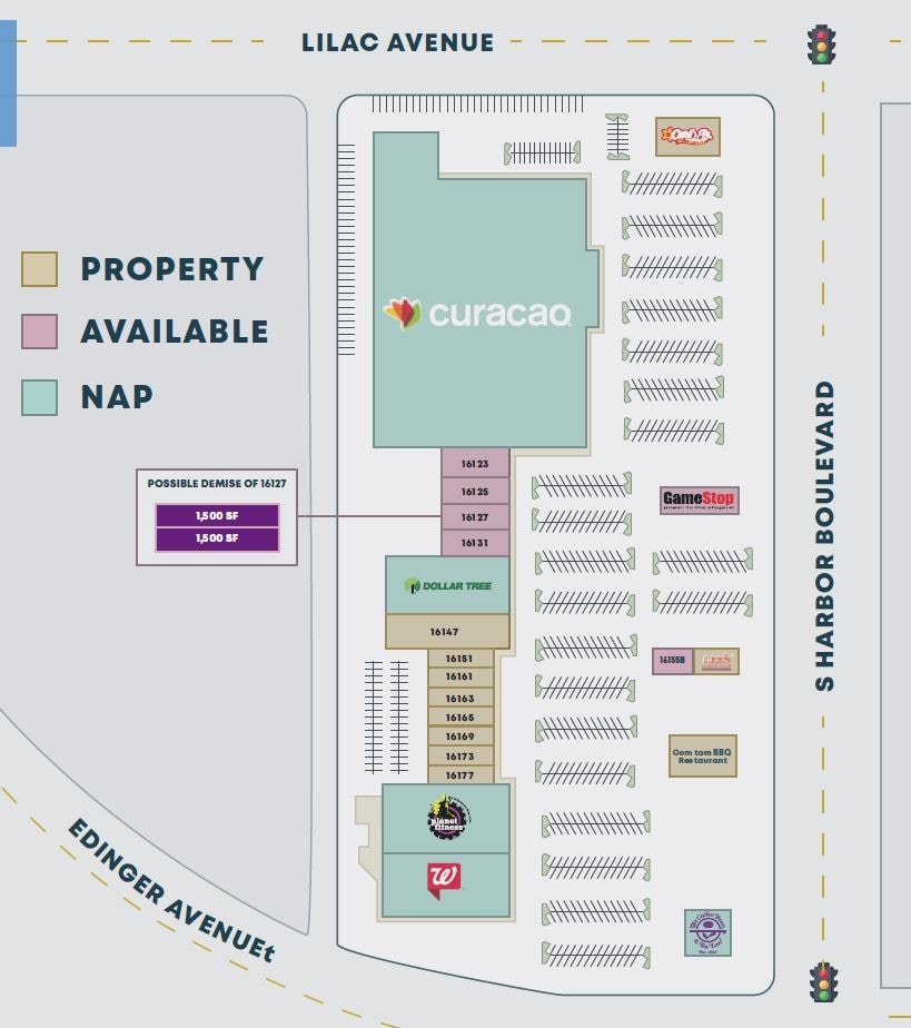 16151 Harbor Blvd, Fountain Valley, CA for lease Site Plan- Image 1 of 1