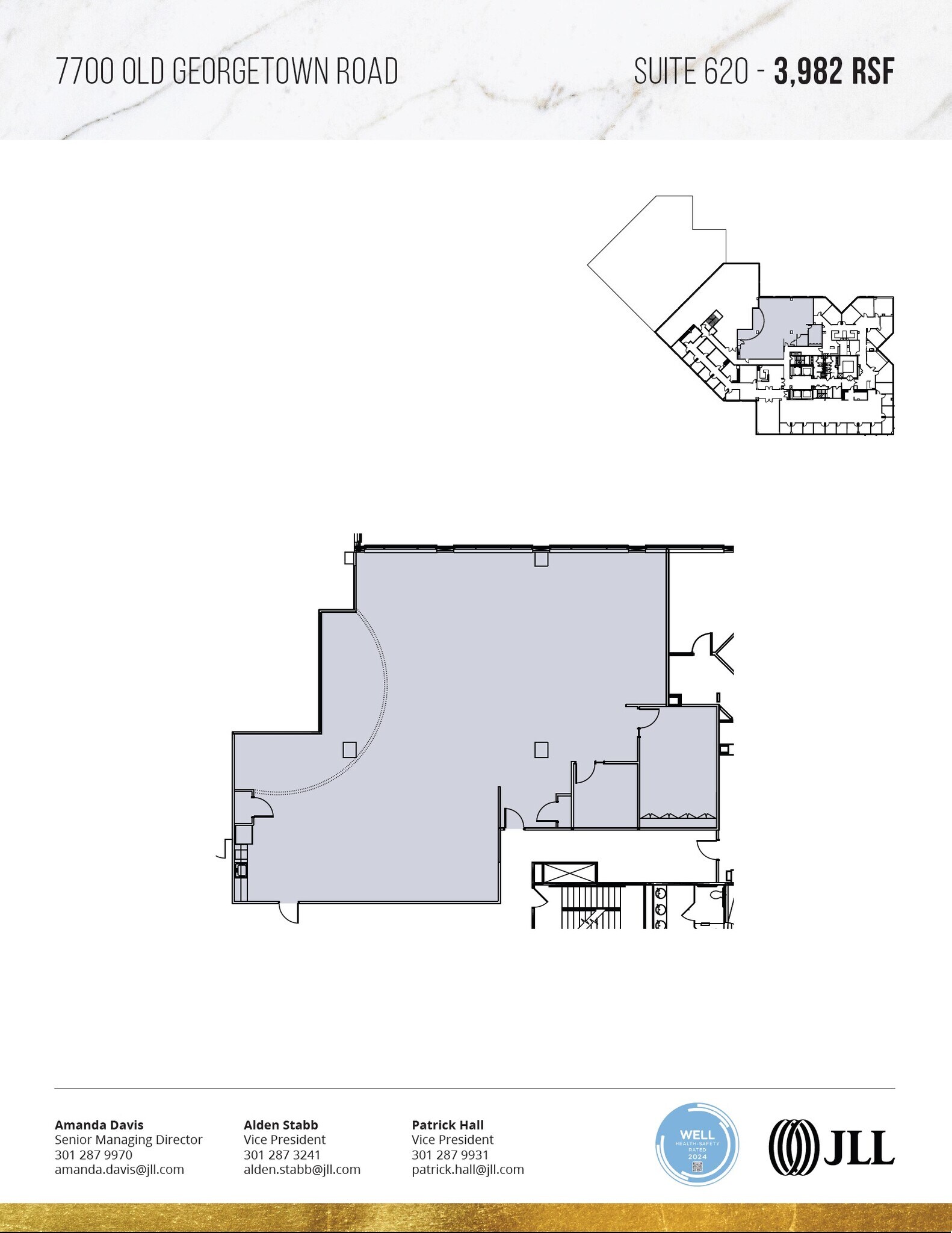 7700 Old Georgetown Rd, Bethesda, MD for lease Floor Plan- Image 1 of 2
