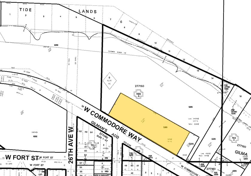 2600 W Commodore Way, Seattle, WA for lease - Plat Map - Image 2 of 6