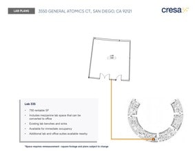 3550 General Atomics Ct, San Diego, CA for lease Floor Plan- Image 1 of 1