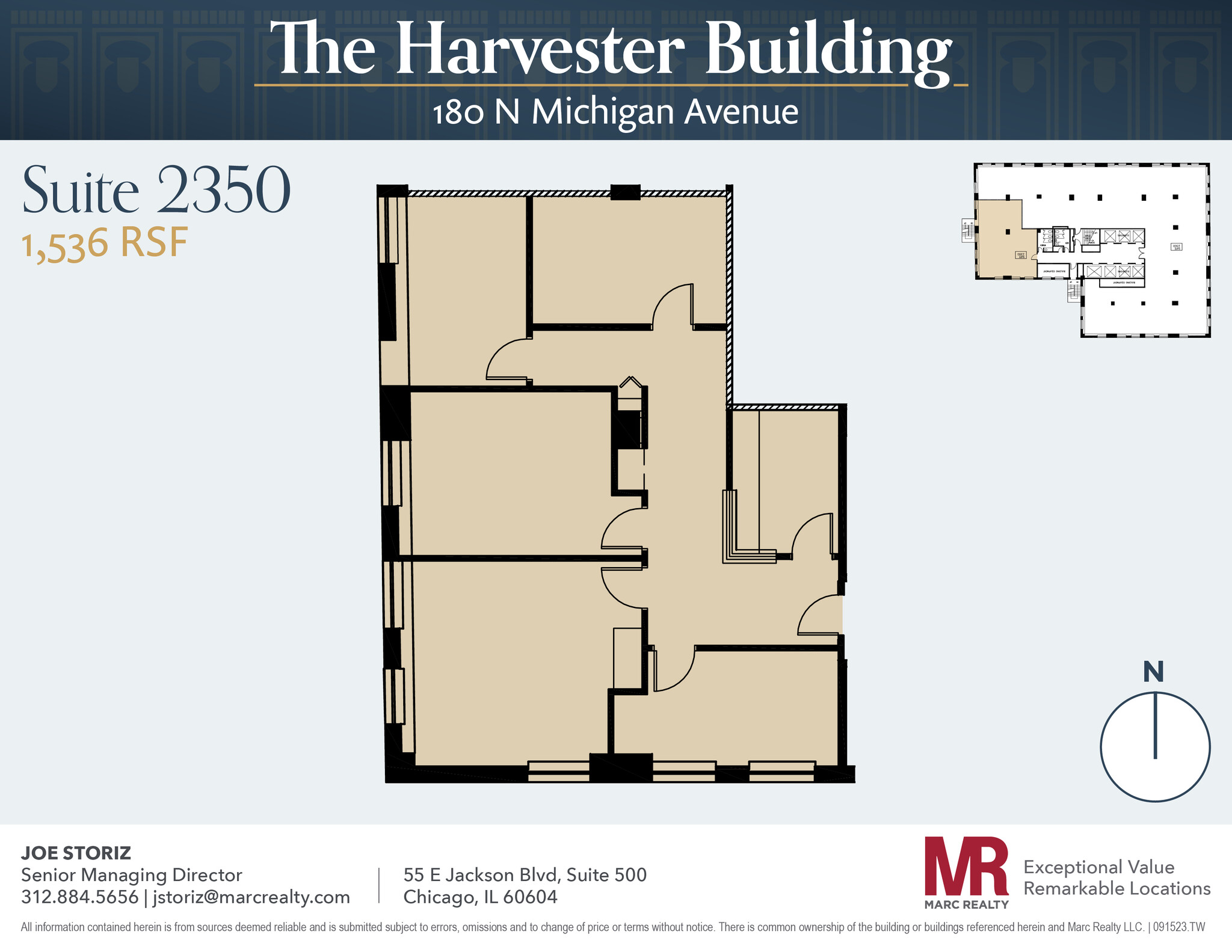 180 N Michigan Ave, Chicago, IL for lease Floor Plan- Image 1 of 7