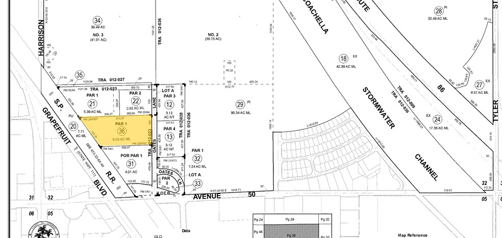 49571 Oates Ln, Coachella, CA for sale - Plat Map - Image 2 of 11