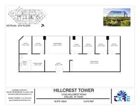 12720 Hillcrest Rd, Dallas, TX for lease Floor Plan- Image 1 of 7