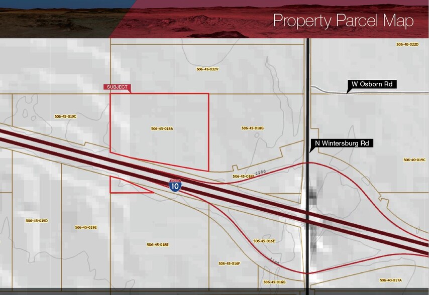 Wintersburg Rd and I-10, Tonopah, AZ for sale - Plat Map - Image 3 of 4