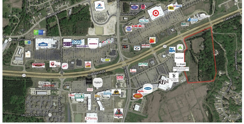 Lakeland Dr & Dogwood Blvd, Flowood, MS for sale - Primary Photo - Image 1 of 1