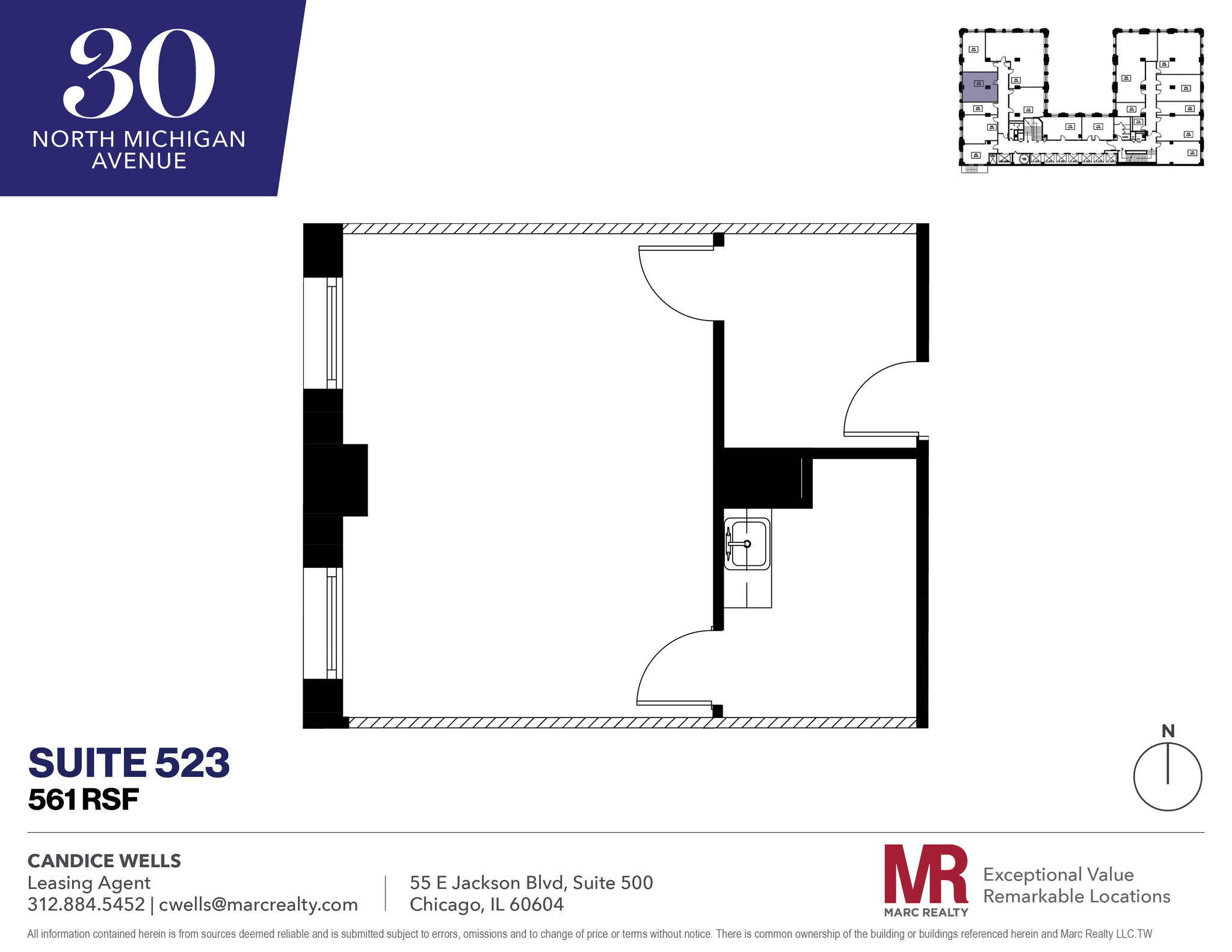 30 N Michigan Ave, Chicago, IL for lease Floor Plan- Image 1 of 4